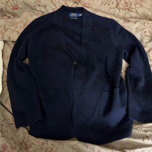 Ralph Lauren Classic Blue Wool Blazer